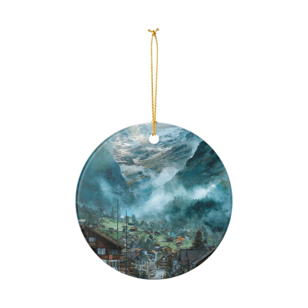 Grindelwald Ornament: Unique Grindelwald Souvenir, Grindelwald Xmas Decor, and Authentic Grindelwald Gift