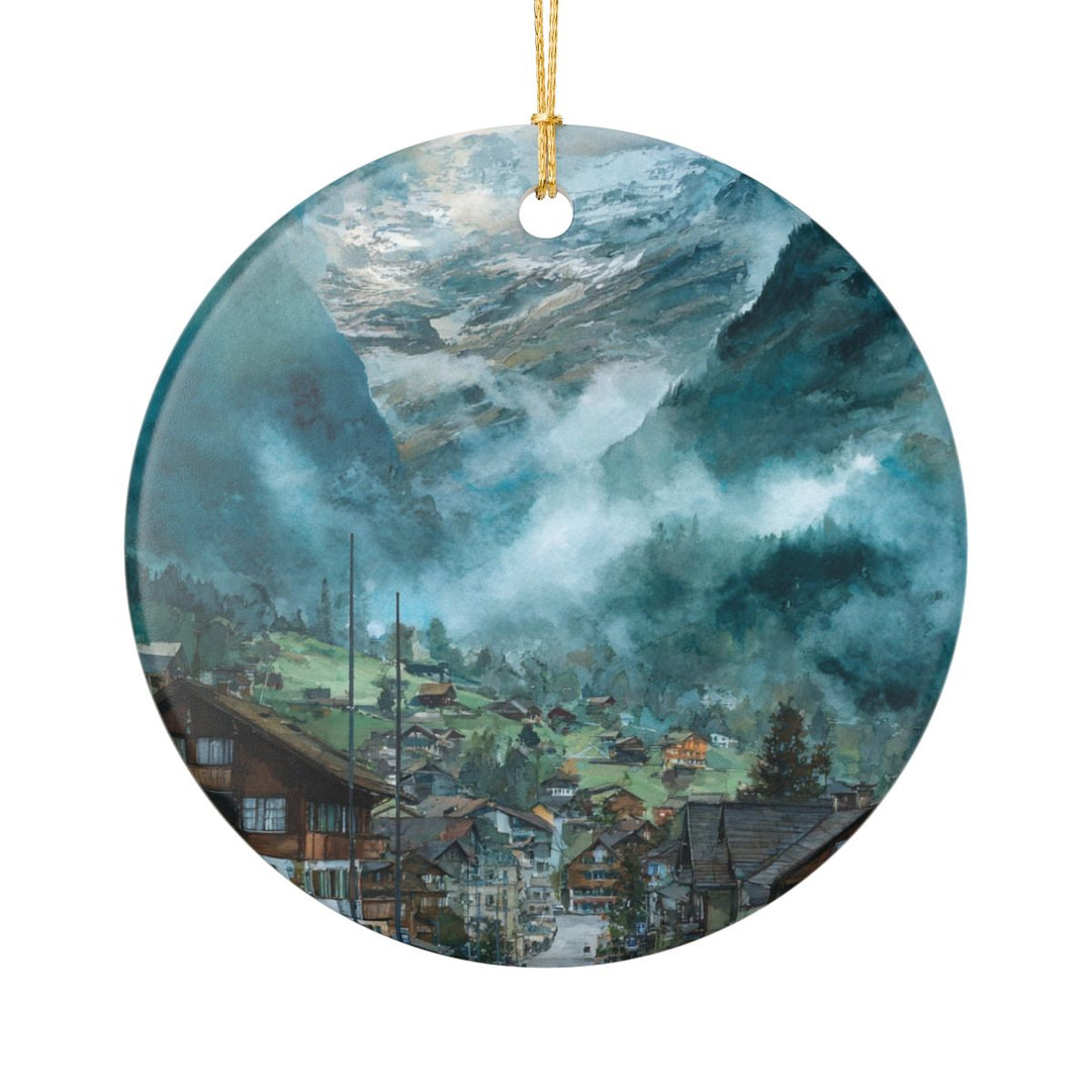 Grindelwald Ornament: Unique Grindelwald Souvenir, Grindelwald Xmas Decor, and Authentic Grindelwald Gift