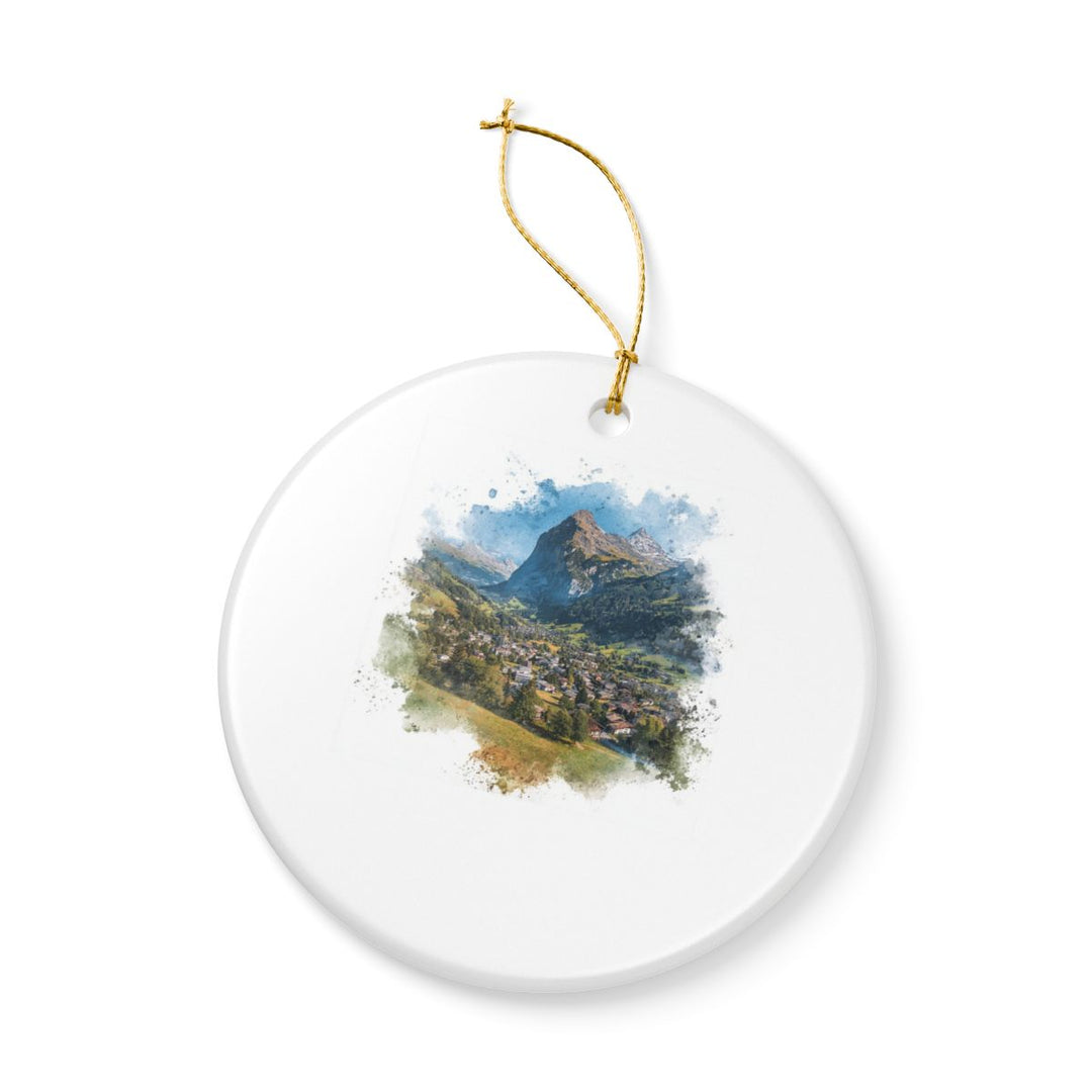 Grindelwald Ornament: Unique Grindelwald Souvenir, Grindelwald Xmas Decor, and Authentic Grindelwald Gift
