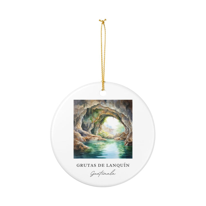 Grutas de Lanquín Guatemala Ornament: Unique Grutas de Lanquín Guatemala Souvenir, Grutas de Lanquín Guatemala Xmas Decor