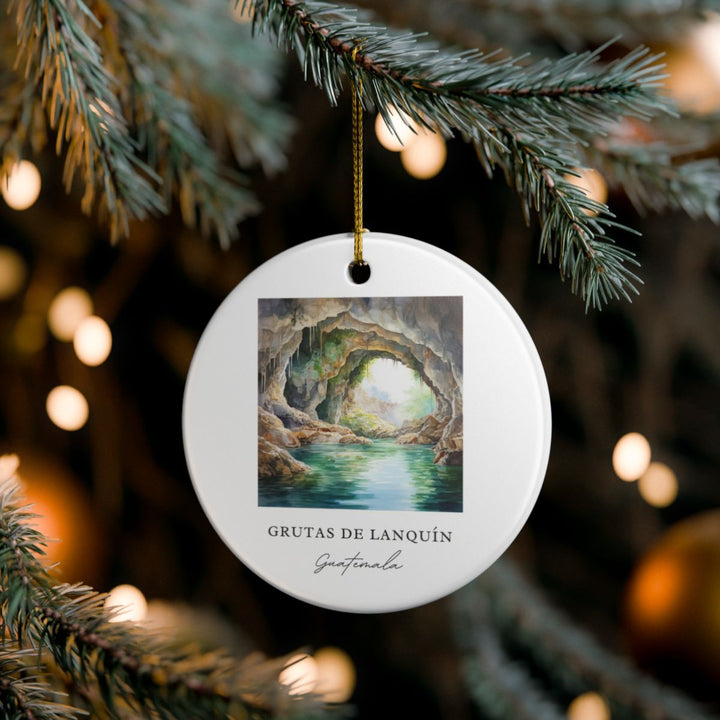 Grutas de Lanquín Guatemala Ornament: Unique Grutas de Lanquín Guatemala Souvenir, Grutas de Lanquín Guatemala Xmas Decor