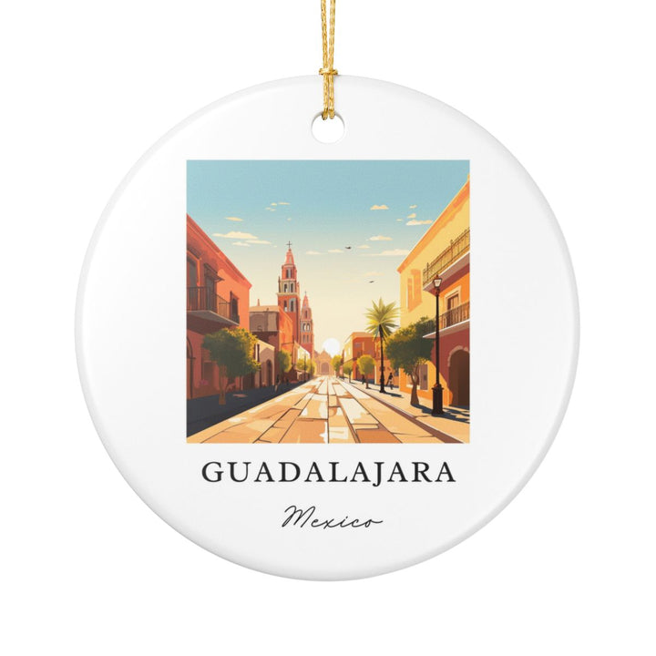 Guadalajara Mexico Ornament: Unique Guadalajara Mexico Souvenir, Guadalajara Mexico Xmas Decor, and Authentic Guadalajara Mexico Gift