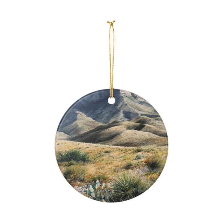 Guadalupe Mountains Ornament: Unique Guadalupe Mountains Souvenir, Guadalupe Mountains Xmas Decor, and Authentic Guadalupe Mountains Gift