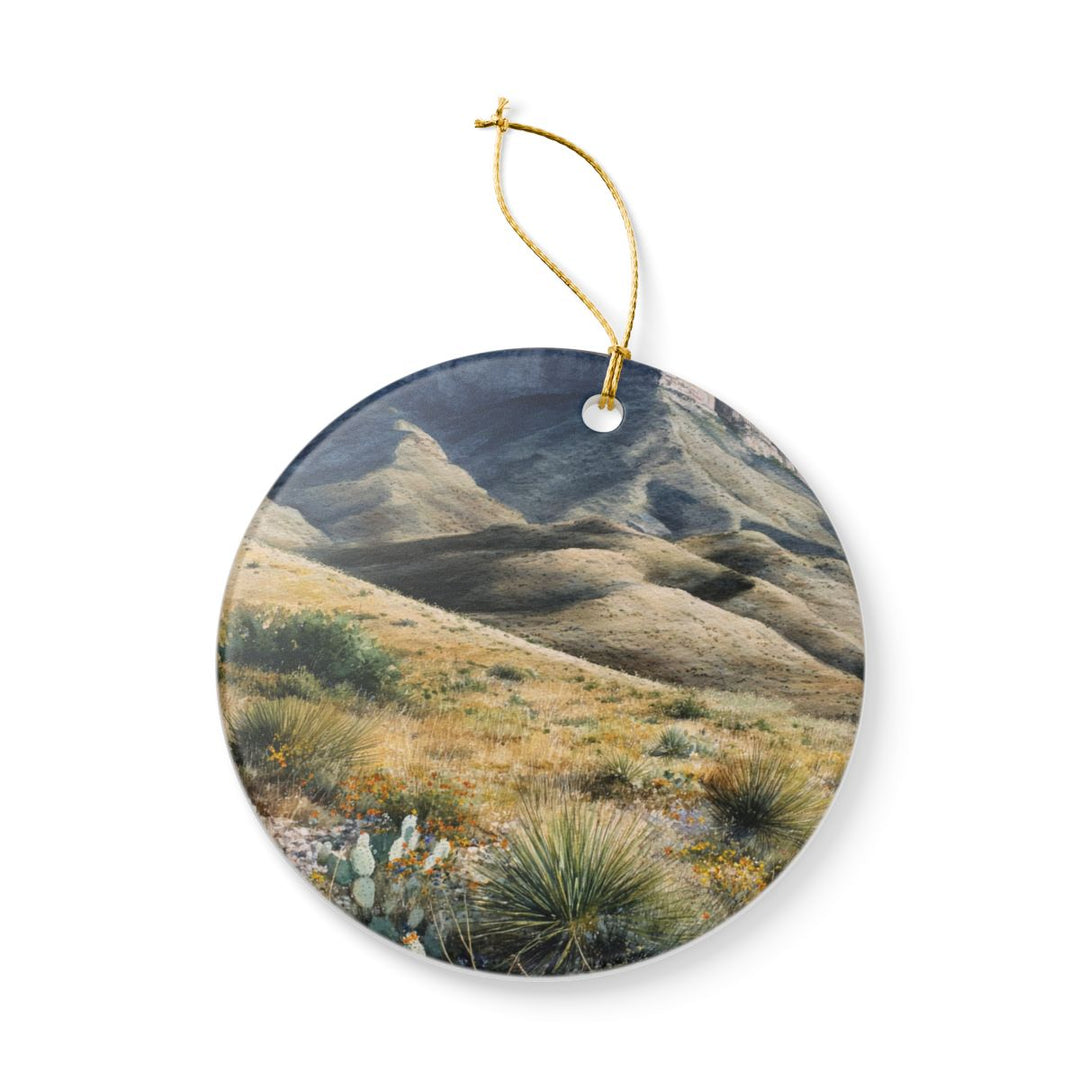 Guadalupe Mountains Ornament: Unique Guadalupe Mountains Souvenir, Guadalupe Mountains Xmas Decor, and Authentic Guadalupe Mountains Gift