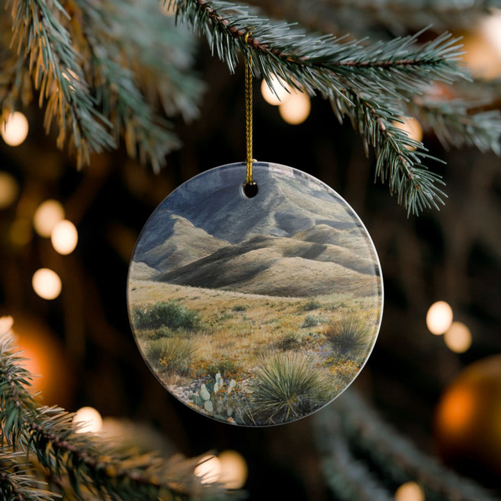 Guadalupe Mountains Ornament: Unique Guadalupe Mountains Souvenir, Guadalupe Mountains Xmas Decor, and Authentic Guadalupe Mountains Gift