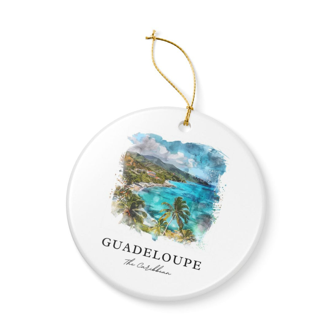Guadeloupe Caribbean Ornament: Unique Guadeloupe Caribbean Souvenir, Guadeloupe Caribbean Xmas Decor, and Authentic Guadeloupe Caribbean Gift
