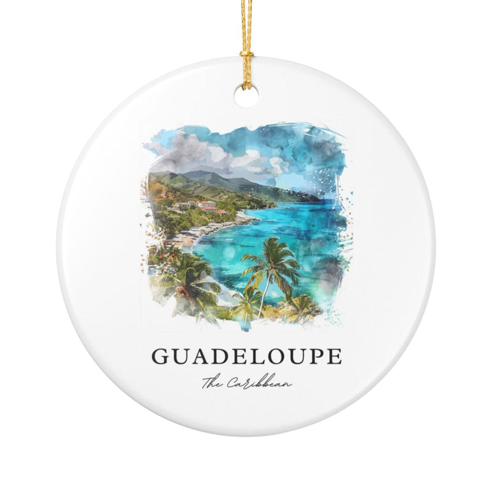 Guadeloupe Caribbean Ornament: Unique Guadeloupe Caribbean Souvenir, Guadeloupe Caribbean Xmas Decor, and Authentic Guadeloupe Caribbean Gift