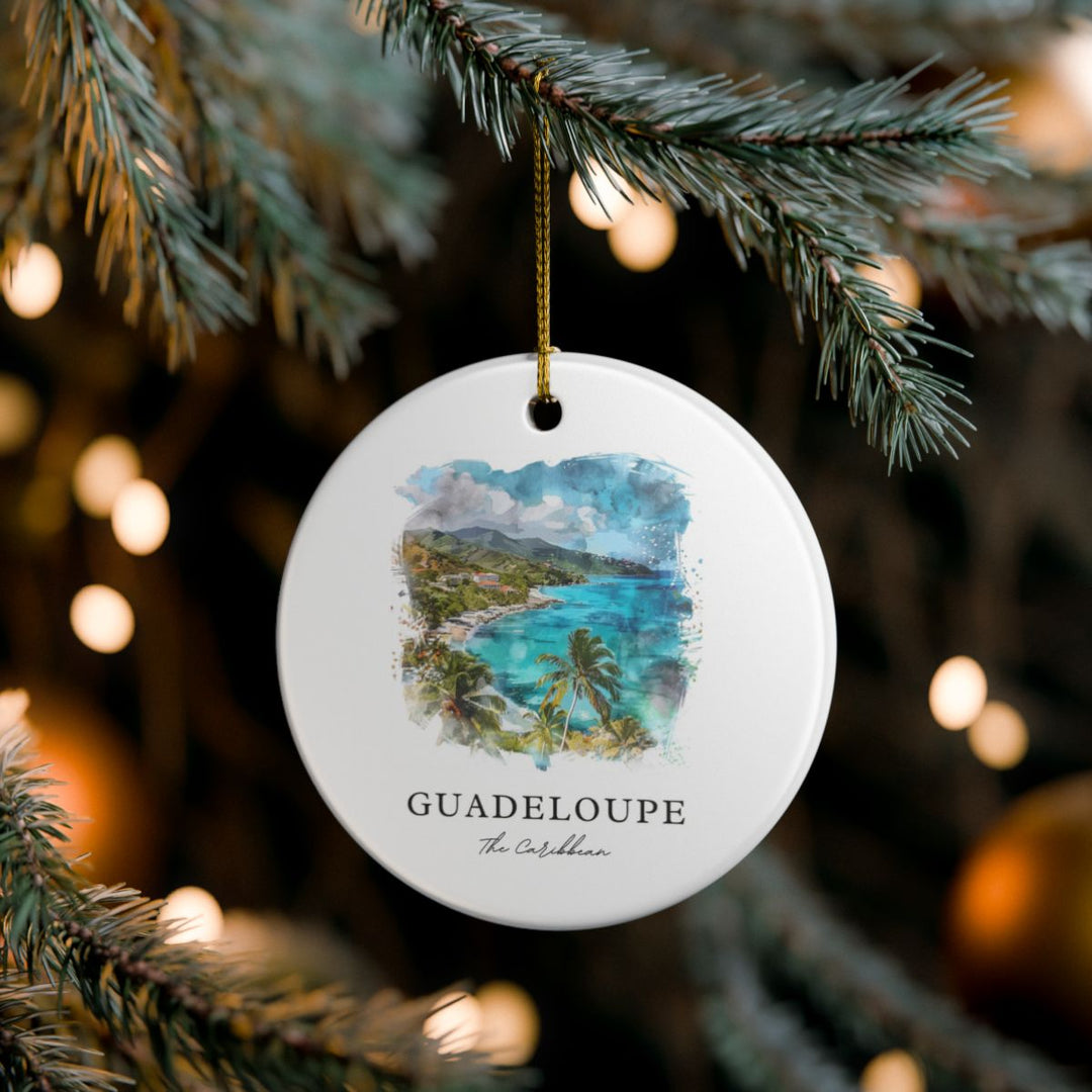 Guadeloupe Caribbean Ornament: Unique Guadeloupe Caribbean Souvenir, Guadeloupe Caribbean Xmas Decor, and Authentic Guadeloupe Caribbean Gift