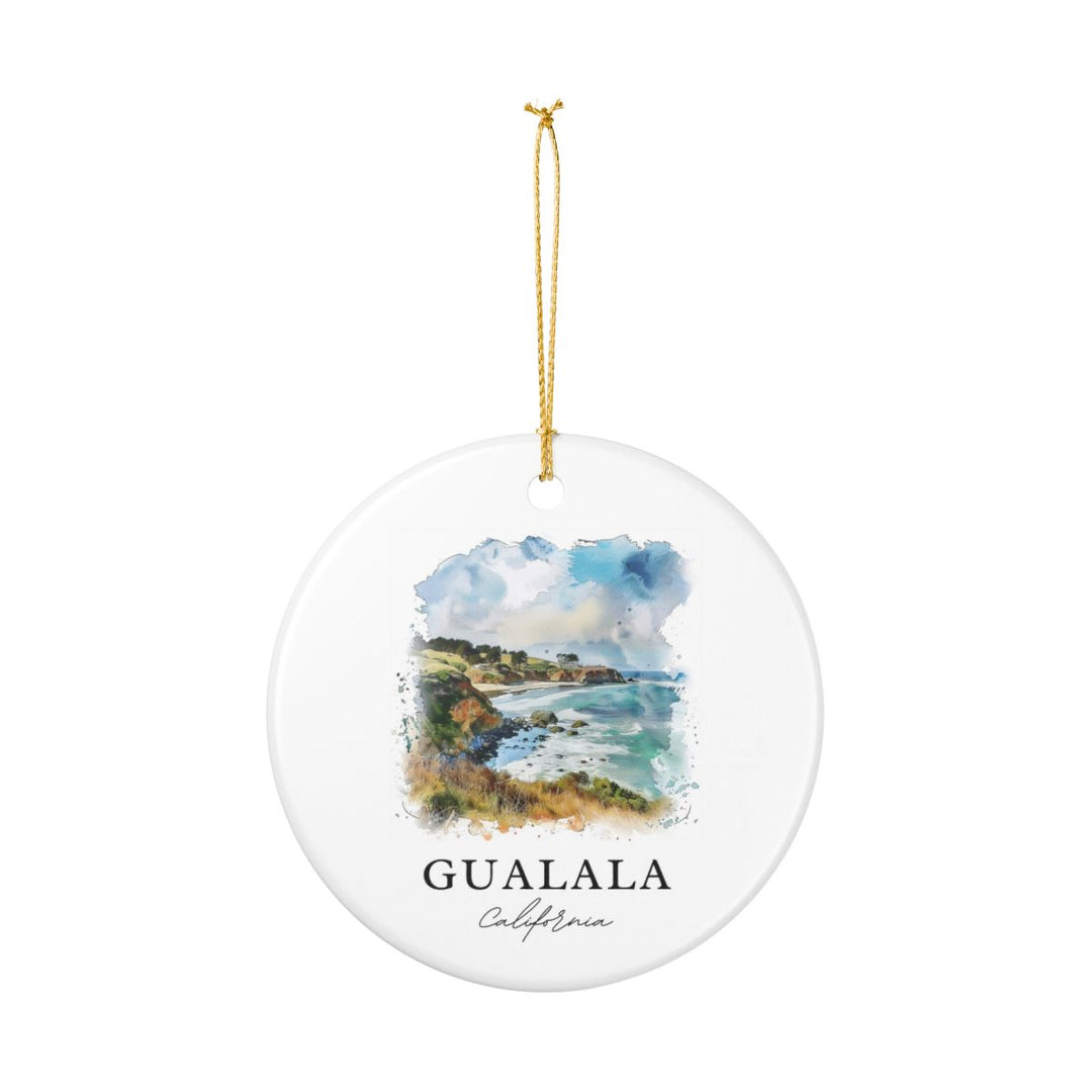 Gualala California USA Ornament: Unique Gualala Souvenir, Gualala California Xmas Decor, and Authentic Gualala Gift