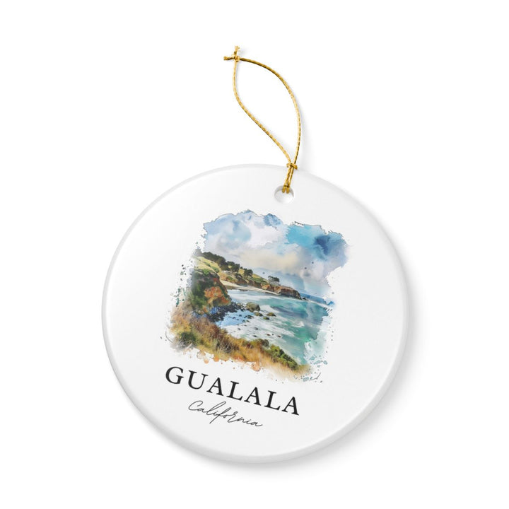 Gualala California USA Ornament: Unique Gualala Souvenir, Gualala California Xmas Decor, and Authentic Gualala Gift