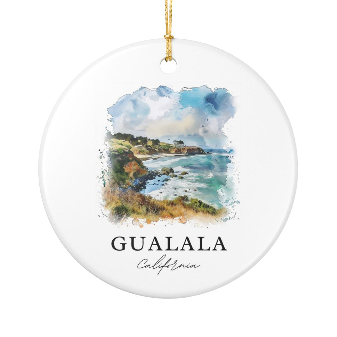 Gualala California USA Ornament: Unique Gualala Souvenir, Gualala California Xmas Decor, and Authentic Gualala Gift