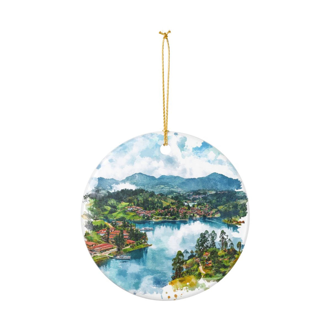 Guatapé Colombia Ornament: Unique Guatapé Souvenir, Guatapé Colombia Xmas Decor, and Authentic Guatapé Gift