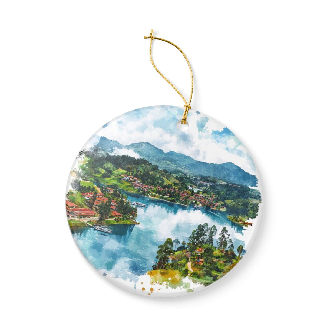 Guatapé Colombia Ornament: Unique Guatapé Souvenir, Guatapé Colombia Xmas Decor, and Authentic Guatapé Gift