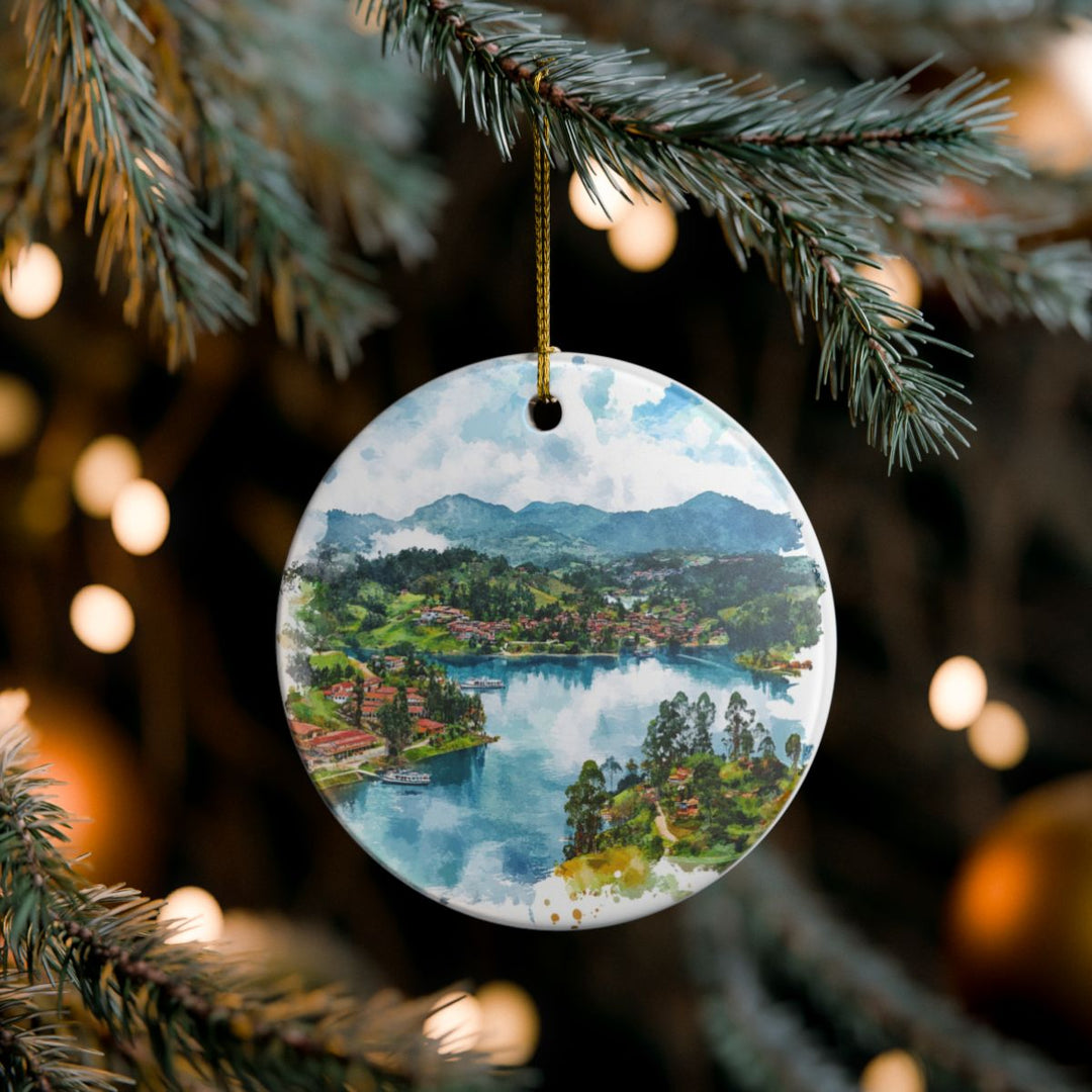 Guatapé Colombia Ornament: Unique Guatapé Souvenir, Guatapé Colombia Xmas Decor, and Authentic Guatapé Gift