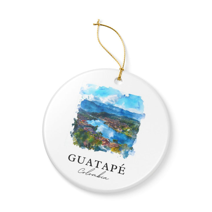 Guatapé Colombia Ornament: Unique Guatapé Souvenir, Guatapé Colombia Xmas Decor, and Authentic Guatapé Gift