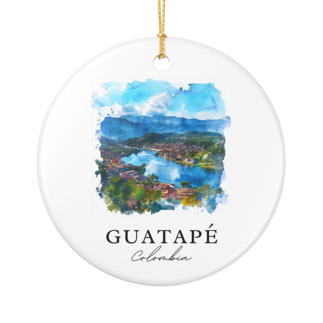 Guatapé Colombia Ornament: Unique Guatapé Souvenir, Guatapé Colombia Xmas Decor, and Authentic Guatapé Gift