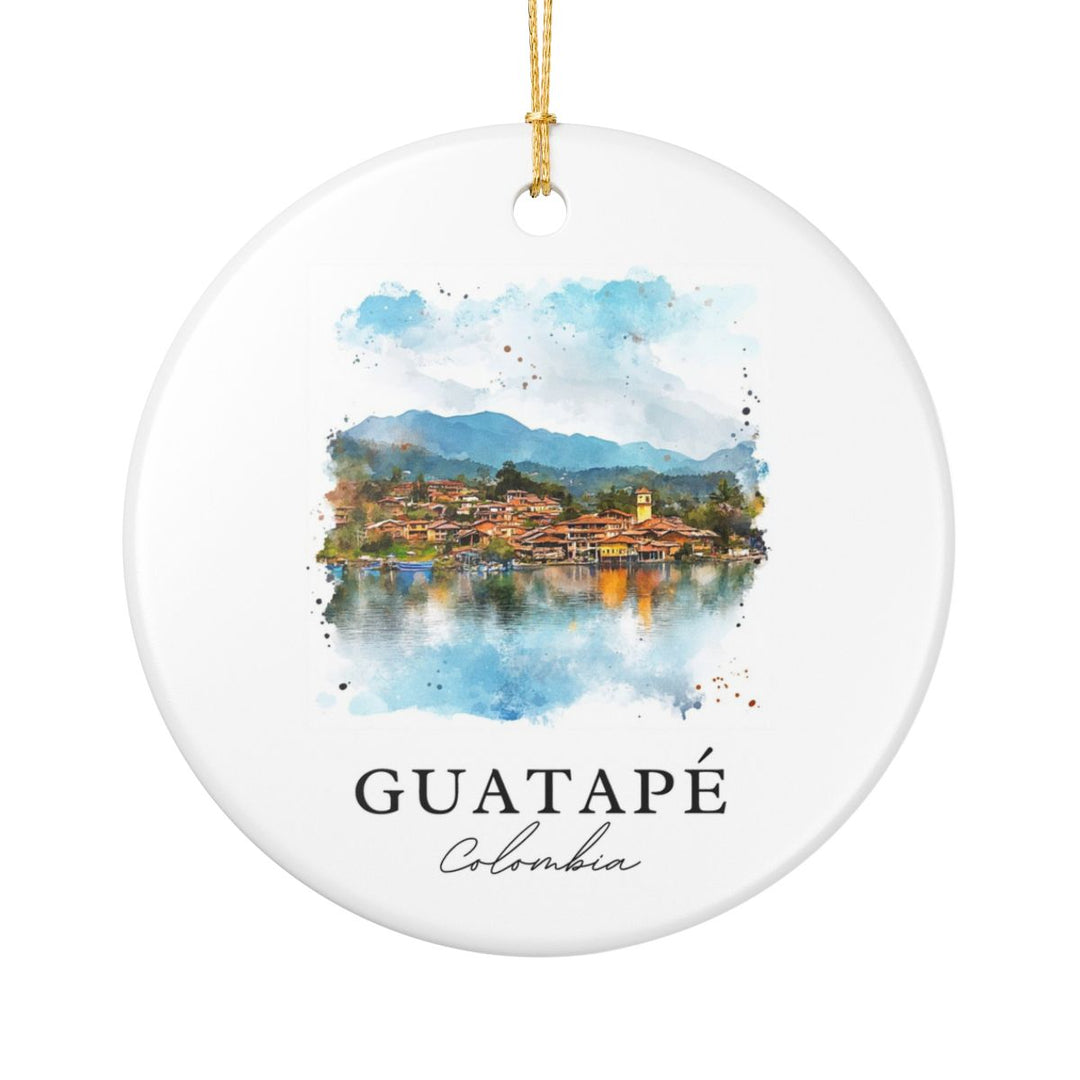 Guatapé Colombia Ornament: Unique Guatapé Souvenir, Guatapé Colombia Xmas Decor, and Authentic Guatapé Gift