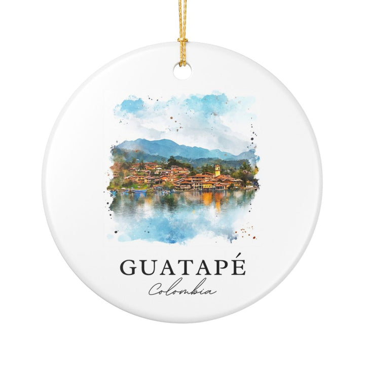Guatapé Colombia Ornament: Unique Guatapé Souvenir, Guatapé Colombia Xmas Decor, and Authentic Guatapé Gift