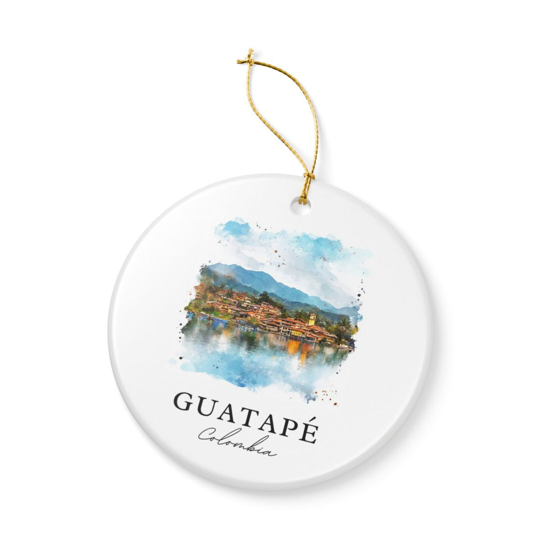 Guatapé Colombia Ornament: Unique Guatapé Souvenir, Guatapé Colombia Xmas Decor, and Authentic Guatapé Gift