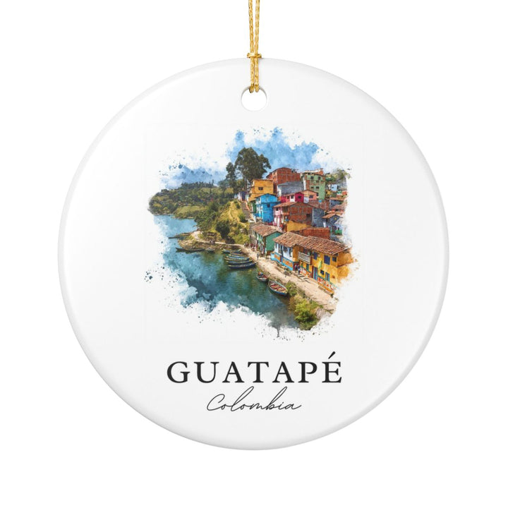 Guatapé Colombia Ornament: Unique Guatapé Souvenir, Guatapé Colombia Xmas Decor, and Authentic Guatapé Gift