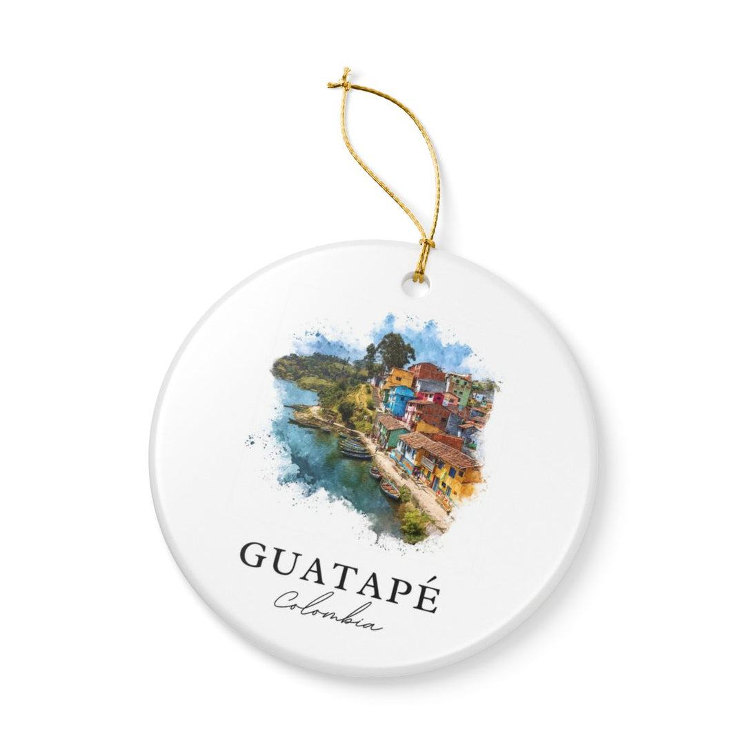 Guatapé Colombia Ornament: Unique Guatapé Souvenir, Guatapé Colombia Xmas Decor, and Authentic Guatapé Gift