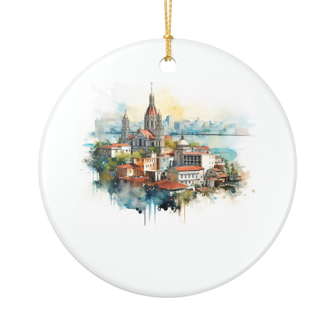 Guayaquil Ecuador Ornament: Unique Guayaquil Souvenir, Guayaquil Ecuador Xmas Decor, and Authentic Guayaquil Gift