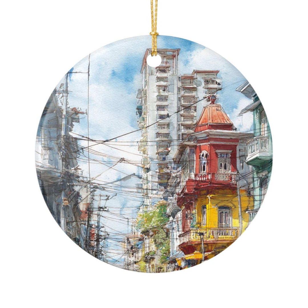 Guayaquil Ecuador Ornament: Unique Guayaquil Souvenir, Guayaquil Ecuador Xmas Decor, and Authentic Guayaquil Gift