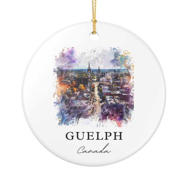 Guelph Canada Ornament: Unique Guelph Souvenir, Guelph Canada Xmas Decor, and Authentic Guelph Gift