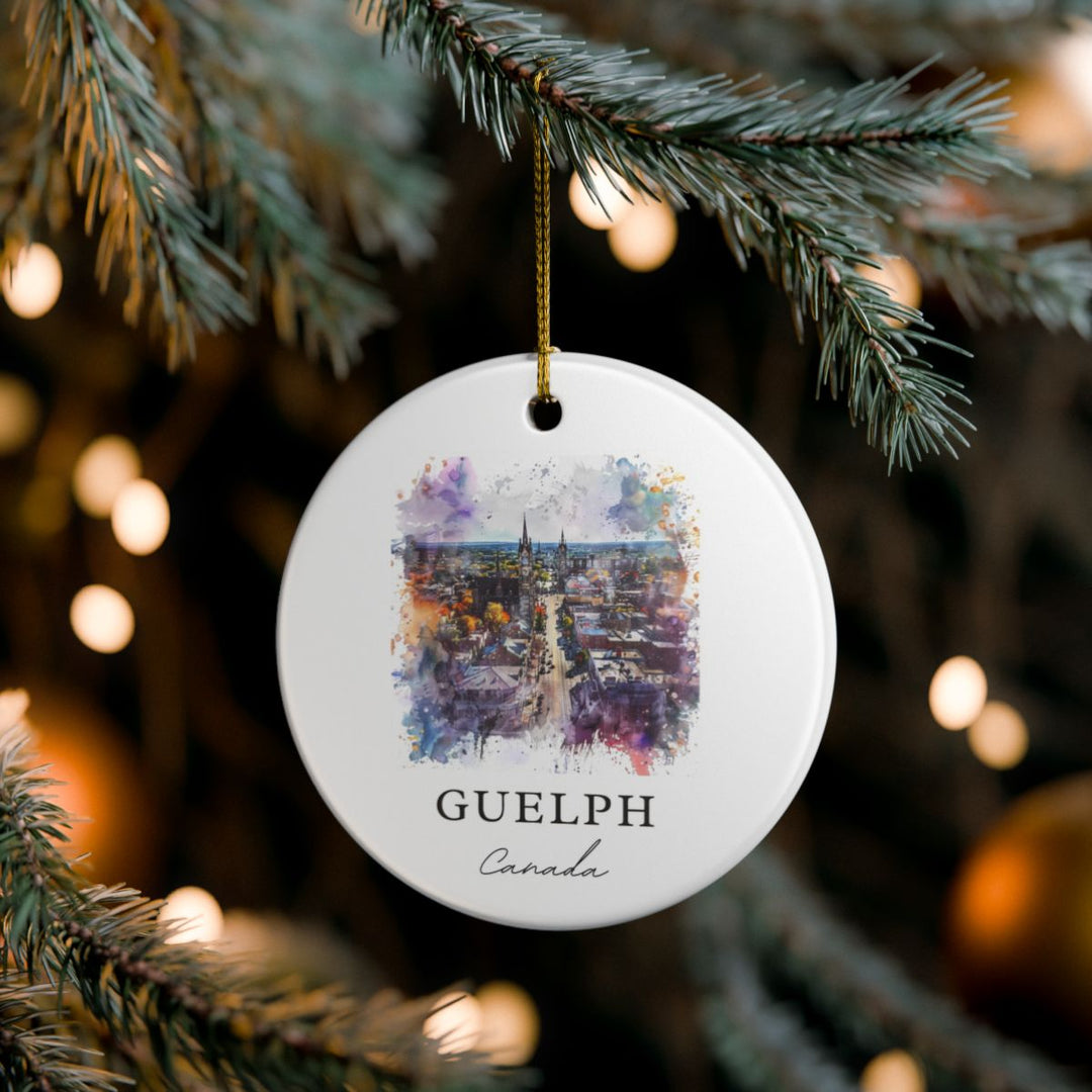 Guelph Canada Ornament: Unique Guelph Souvenir, Guelph Canada Xmas Decor, and Authentic Guelph Gift
