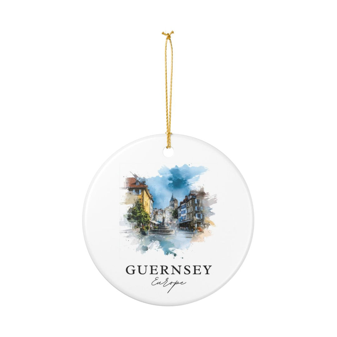 Guernsey Ornament: Unique Guernsey Souvenir, Guernsey Xmas Decor, and Authentic Guernsey Gift