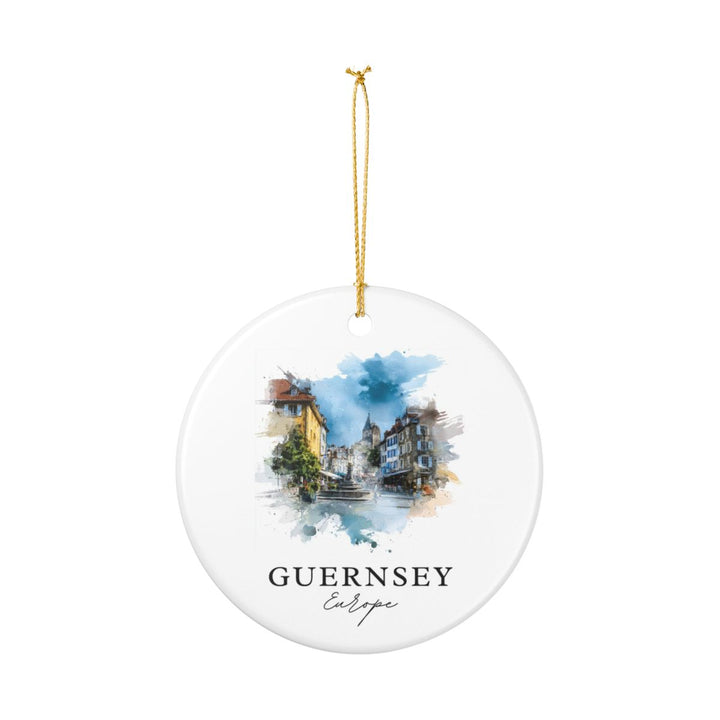 Guernsey Ornament: Unique Guernsey Souvenir, Guernsey Xmas Decor, and Authentic Guernsey Gift