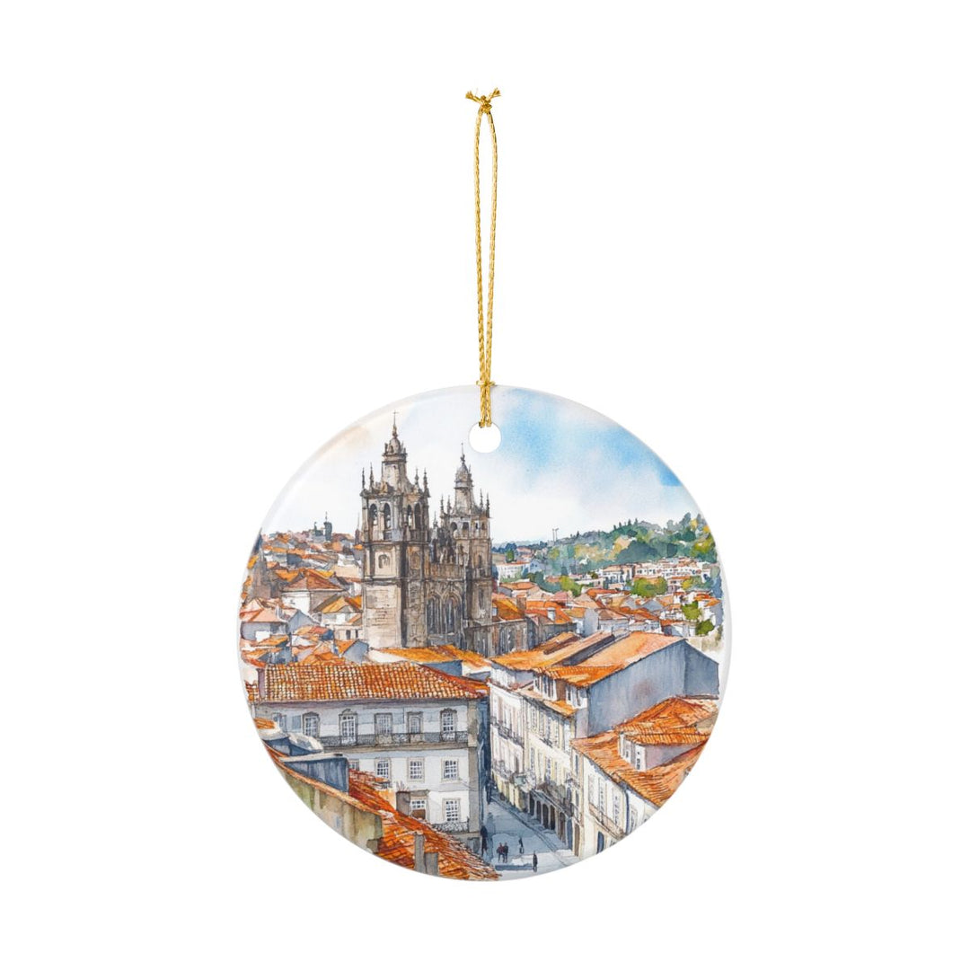 Guimaraes Portugal Ornament: Unique Guimaraes Souvenir, Guimaraes Portugal Xmas Decor, and Authentic Guimaraes Gift