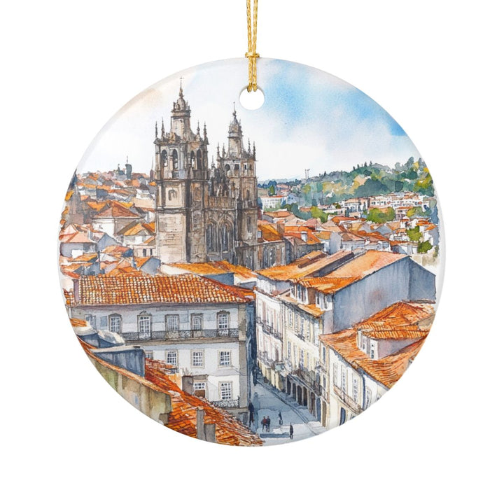 Guimaraes Portugal Ornament: Unique Guimaraes Souvenir, Guimaraes Portugal Xmas Decor, and Authentic Guimaraes Gift