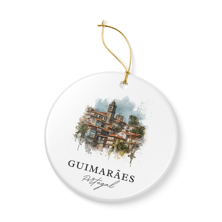 Guimarães Portugal Ornament: Unique Guimarães Souvenir, Guimarães Portugal Xmas Decor, and Authentic Guimarães Gift