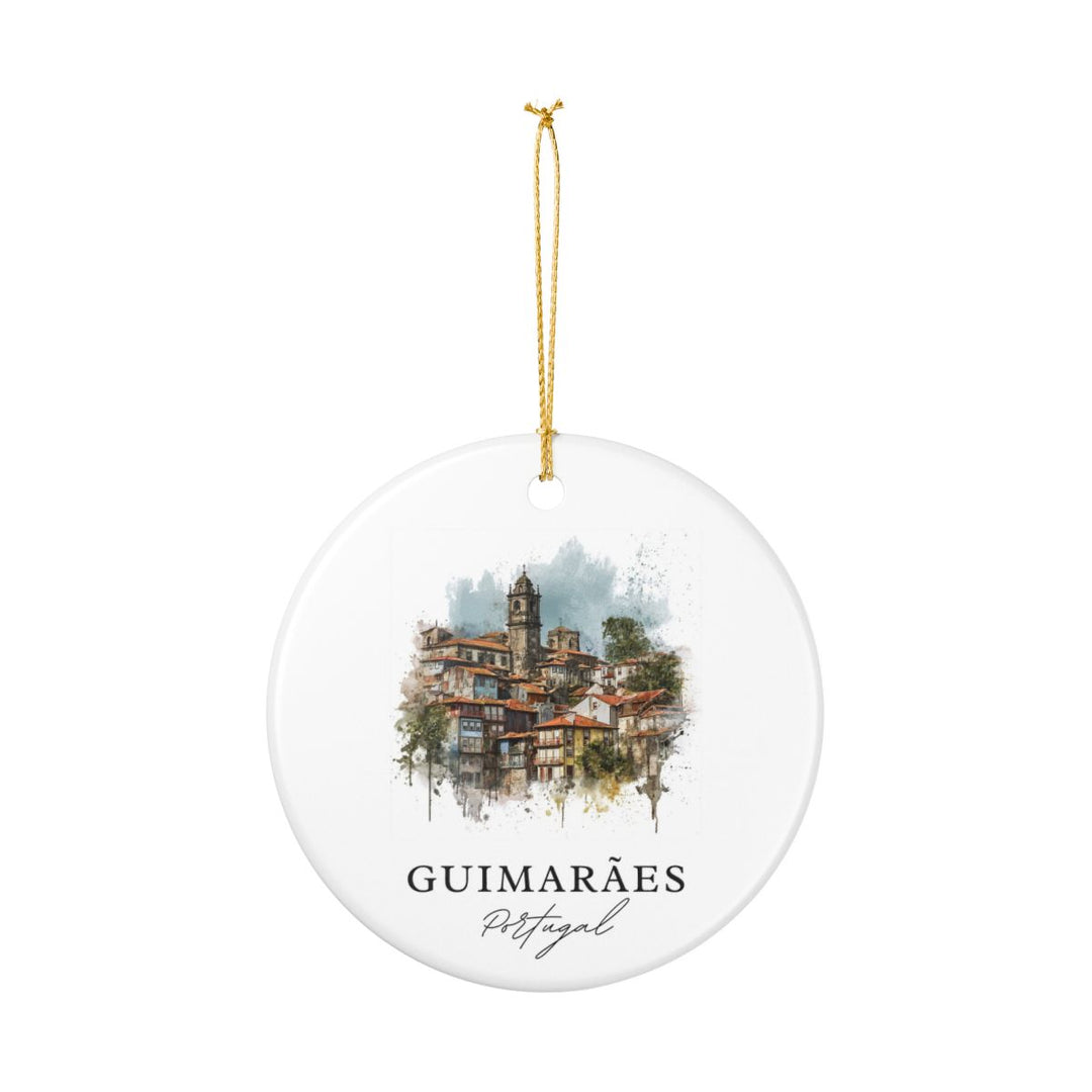Guimarães Portugal Ornament: Unique Guimarães Souvenir, Guimarães Portugal Xmas Decor, and Authentic Guimarães Gift