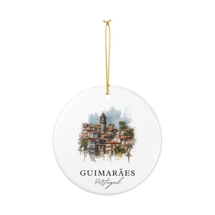Guimarães Portugal Ornament: Unique Guimarães Souvenir, Guimarães Portugal Xmas Decor, and Authentic Guimarães Gift