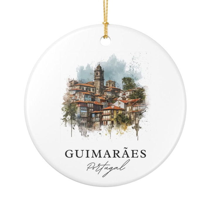 Guimarães Portugal Ornament: Unique Guimarães Souvenir, Guimarães Portugal Xmas Decor, and Authentic Guimarães Gift