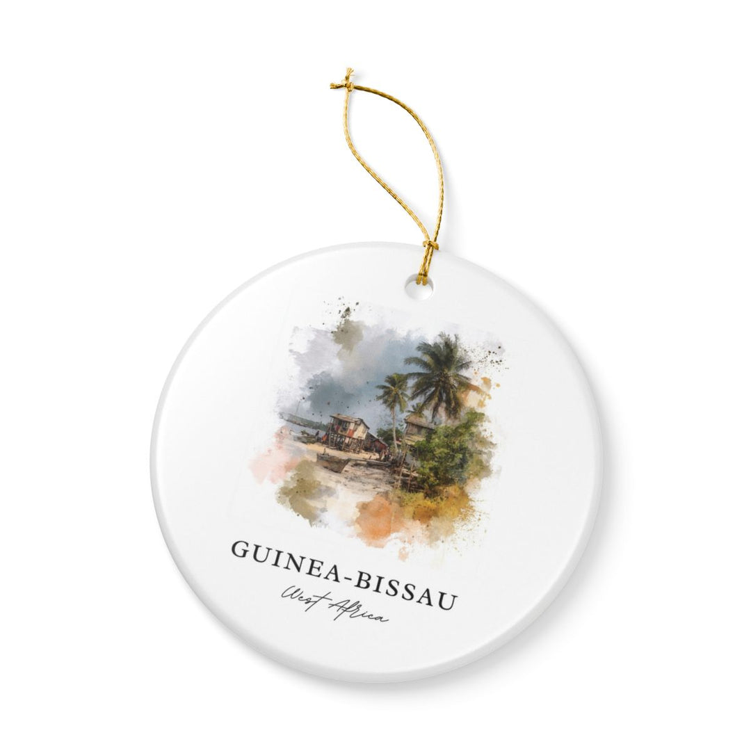 Guinea Bissau West Africa Ornament: Unique Guinea Bissau West Africa Souvenir, Guinea Bissau West Africa Xmas Decor, and Authentic Guinea Bissau West Africa Gift
