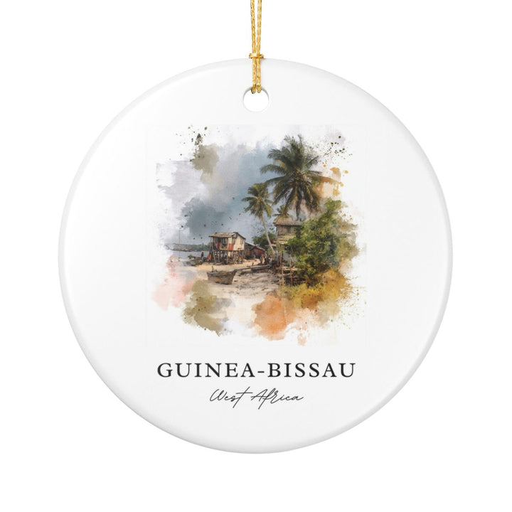 Guinea Bissau West Africa Ornament: Unique Guinea Bissau West Africa Souvenir, Guinea Bissau West Africa Xmas Decor, and Authentic Guinea Bissau West Africa Gift