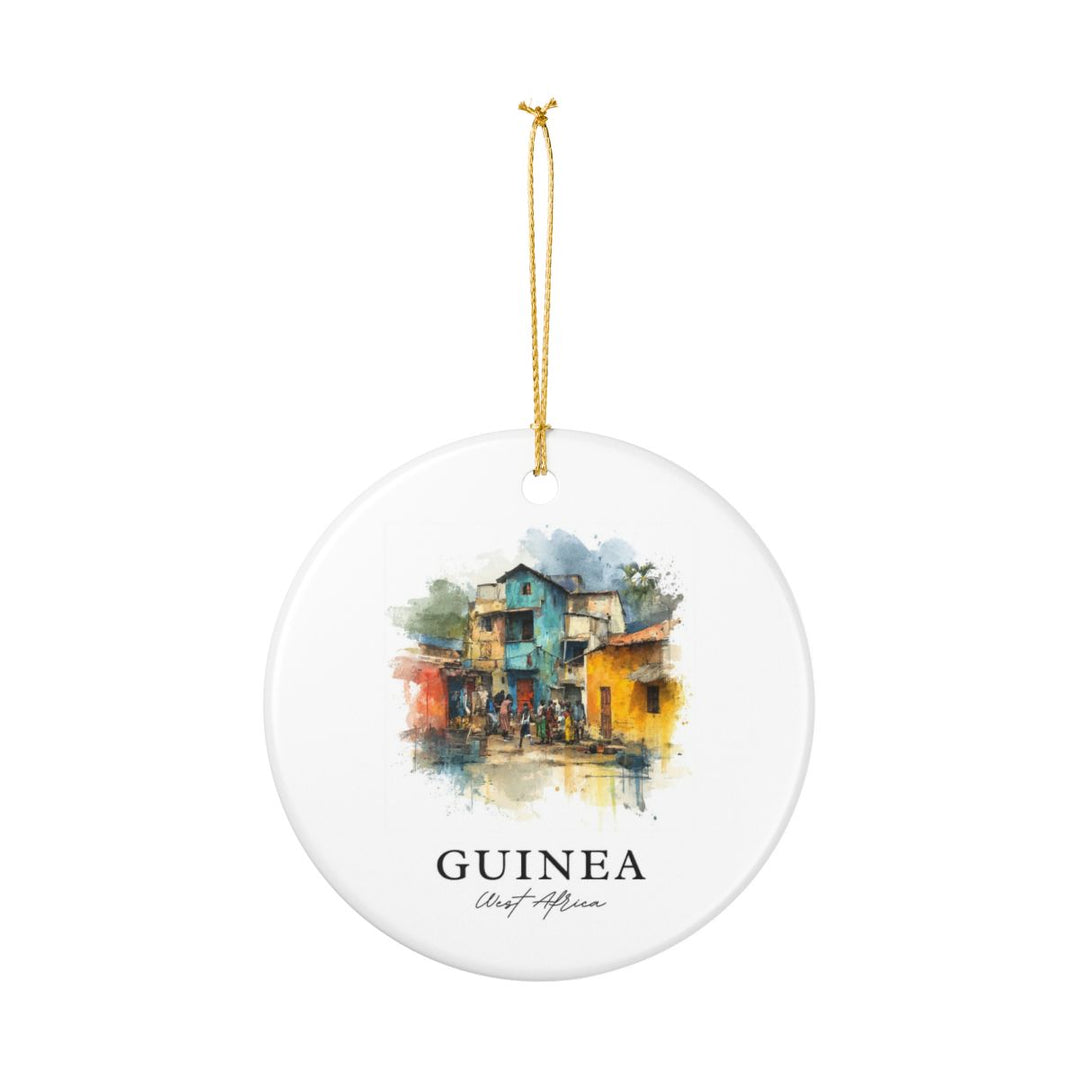 Guinea Ornament: Unique Guinea Souvenir, Guinea Xmas Decor, and Authentic Guinea Gift