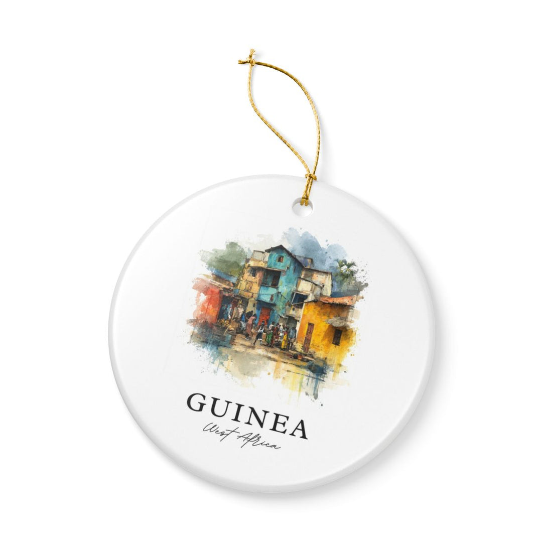 Guinea Ornament: Unique Guinea Souvenir, Guinea Xmas Decor, and Authentic Guinea Gift