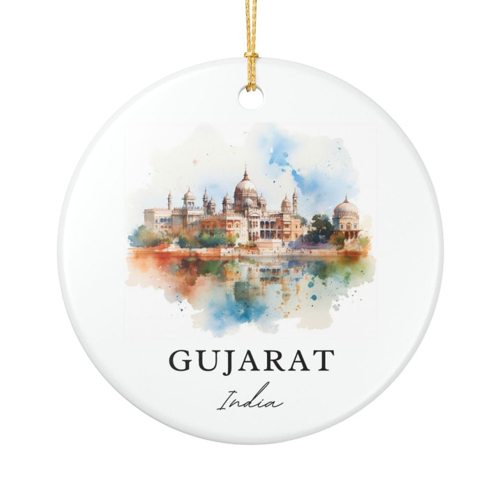 Gujarat India Ornament: Unique Gujarat Souvenir, Gujarat India Xmas Decor, and Authentic Gujarat Gift