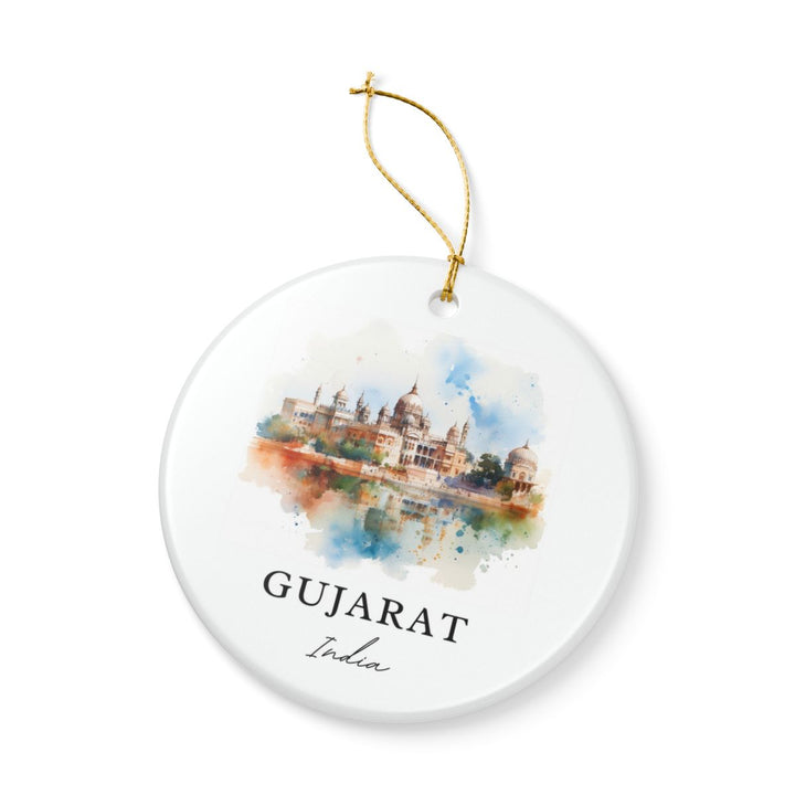 Gujarat India Ornament: Unique Gujarat Souvenir, Gujarat India Xmas Decor, and Authentic Gujarat Gift