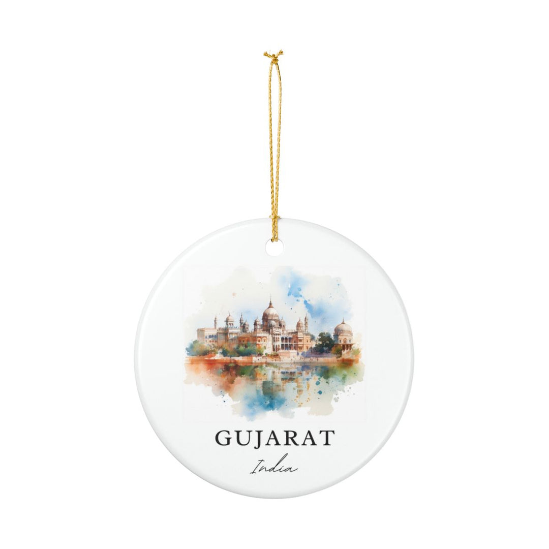 Gujarat India Ornament: Unique Gujarat Souvenir, Gujarat India Xmas Decor, and Authentic Gujarat Gift
