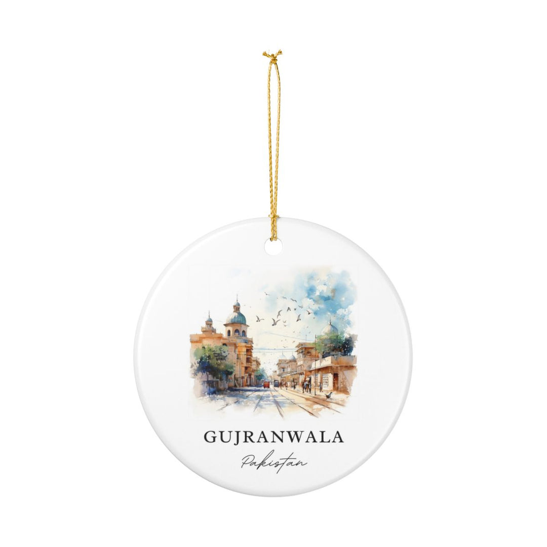 Gujranwala Pakistan Ornament: Unique Gujranwala Pakistan Souvenir, Gujranwala Pakistan Xmas Decor, and Authentic Gujranwala Pakistan Gift