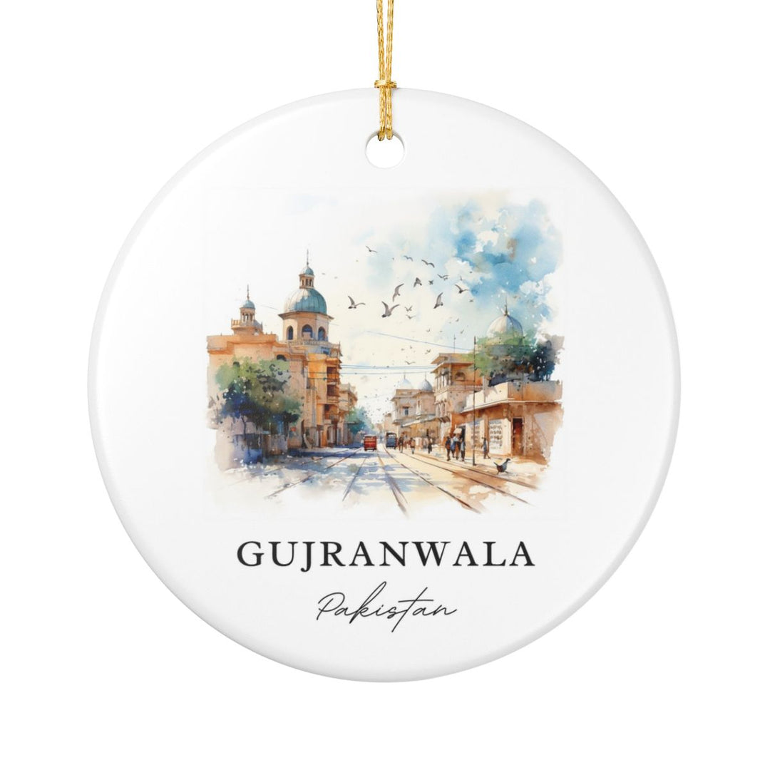 Gujranwala Pakistan Ornament: Unique Gujranwala Pakistan Souvenir, Gujranwala Pakistan Xmas Decor, and Authentic Gujranwala Pakistan Gift