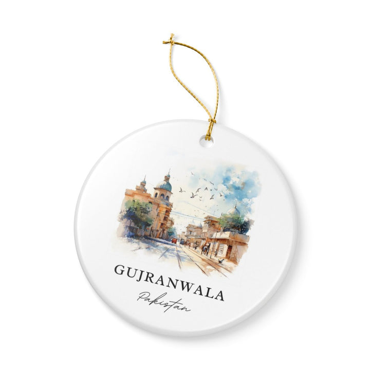 Gujranwala Pakistan Ornament: Unique Gujranwala Pakistan Souvenir, Gujranwala Pakistan Xmas Decor, and Authentic Gujranwala Pakistan Gift