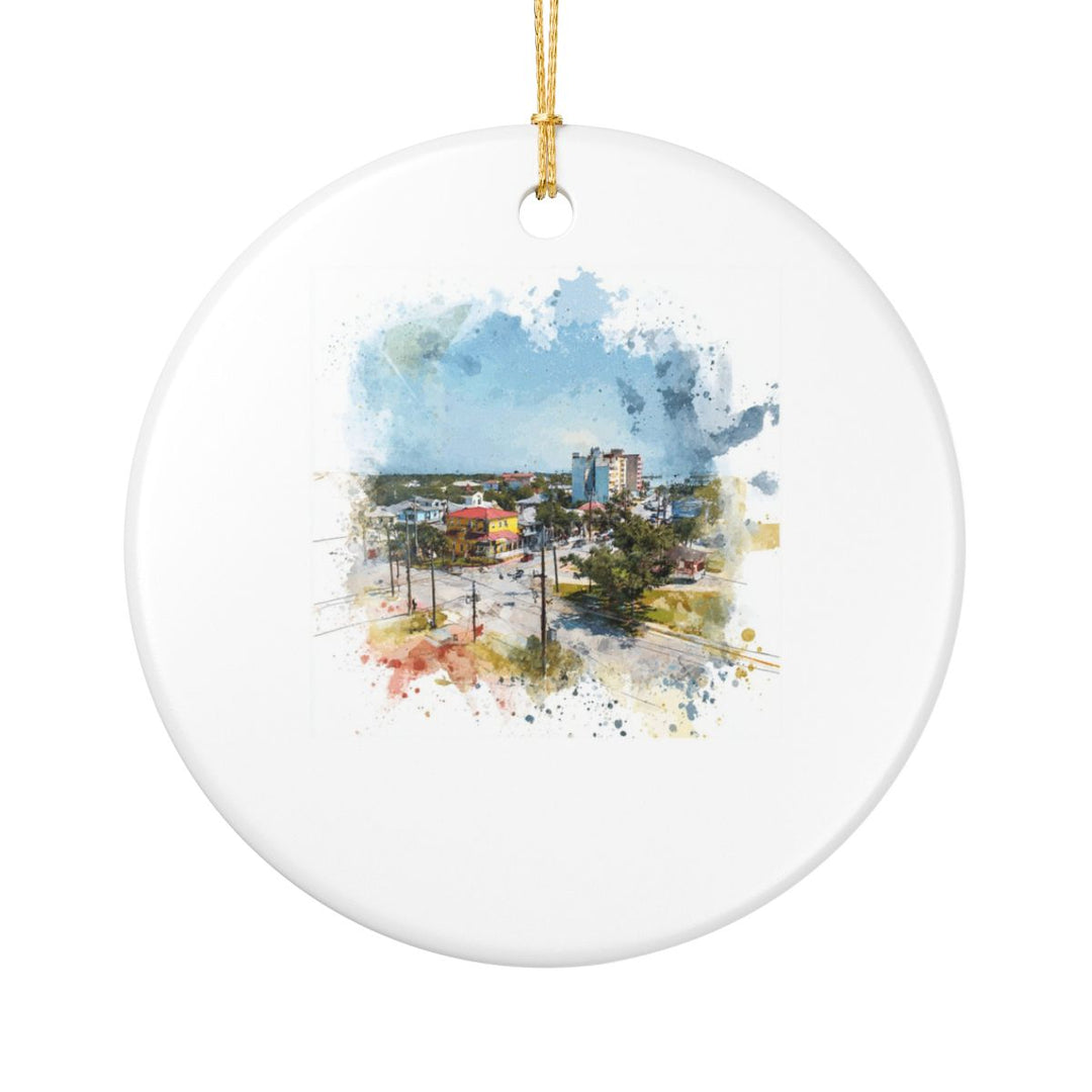 Gulfport Mississippi Ornament: Unique Gulfport Souvenir, Gulfport Mississippi Xmas Decor, and Authentic Gulfport Gift