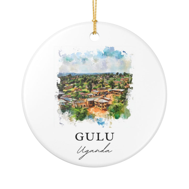 Gulu Uganda Ornament: Unique Gulu Uganda Souvenir, Gulu Uganda Xmas Decor, and Authentic Gulu Uganda Gift