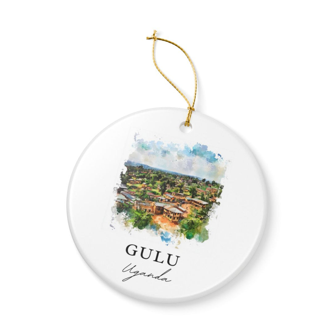 Gulu Uganda Ornament: Unique Gulu Uganda Souvenir, Gulu Uganda Xmas Decor, and Authentic Gulu Uganda Gift